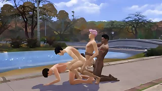 Eradicate affect Sims - Jubilant Orgy Outdoors - Channel Intro
